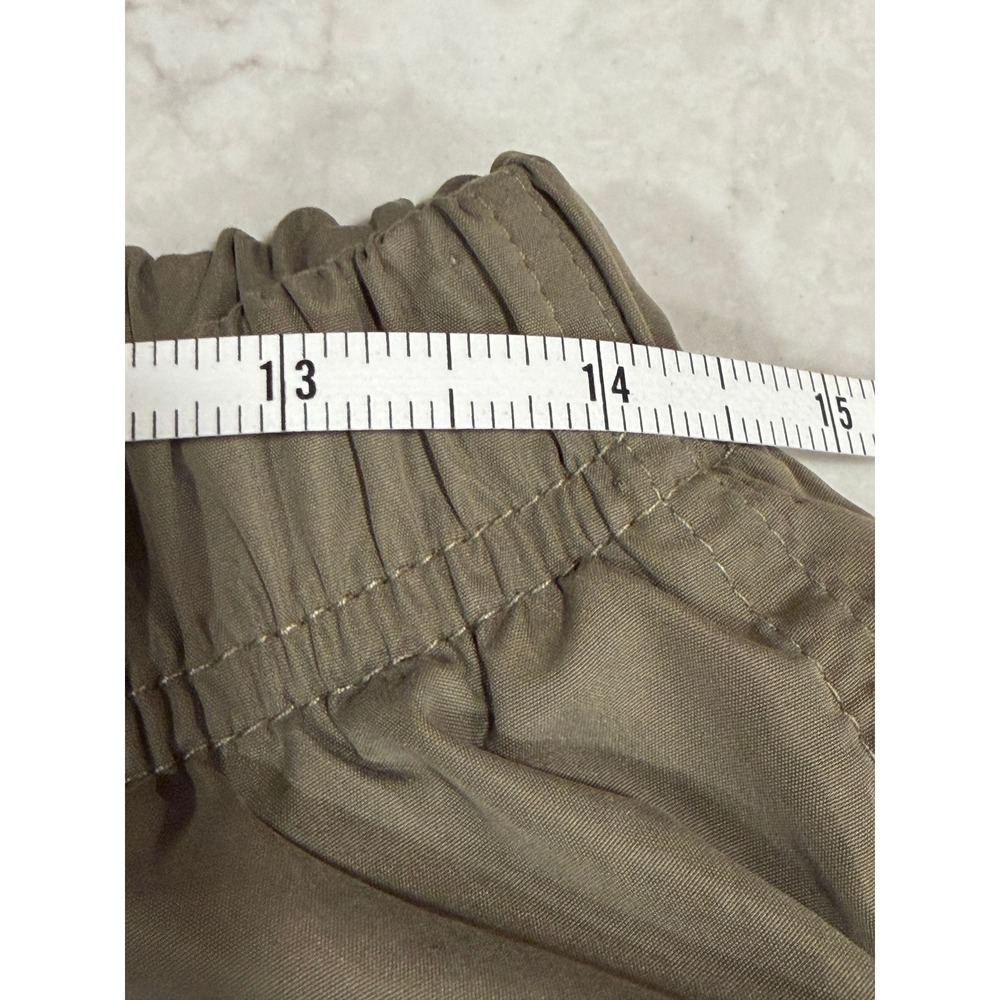 Vintage IZOD Mens Khaki Windbreaker Pants Mesh Lined Track Joggers Large - Picture 6 of 8
